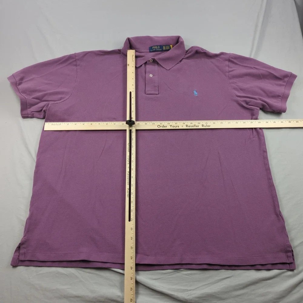 Polo Ralph‎ Lauren Shirt Mens 3XLT Purple Polo Golf Casual Office Preppy